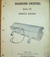 Ford Dearborn Sweepers Series 721 Parts Catalog  