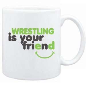 New  Wrestling Is You Friend  Mug Sports
