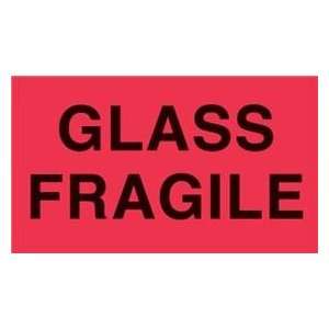  3 x 5 Glass Fragile Labels (500 per Roll) Office 