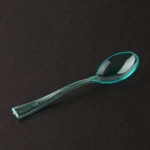   Temptations 3 7/8 Tiny Tasters Green Plastic Tasting Spoon 960 / CS