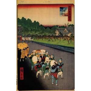   Hiroshige Shiba Shinmei Shrine and Zojoji Temple