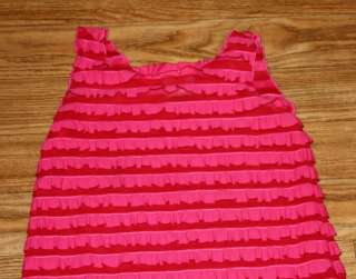 Boutique Maggie Breen too size 8 ruffle rhumba pink dress  