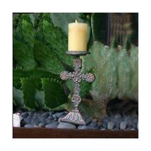 Old Barcelona Cross Candleholder Grocery & Gourmet Food