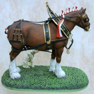 ANHEUSER BUSCH Holiday Scene Figurine Clydesdale CLYD15  