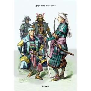   By Buyenlarge Japanese Costumes Samurai 24x36 Giclee