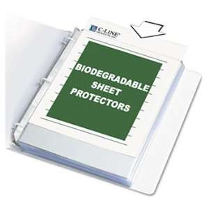  Biodegradable Sheet Protectors, Clear, Polypropylene, 11 x 