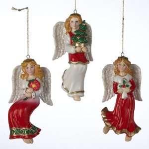   12 Religious Angel Porcelain Christmas Ornaments 4.5