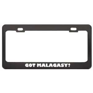 Got Malagasy? Language Nationality Country Black Metal License Plate 