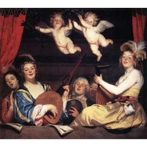   name Concert on a Balcony, By Honthorst Gerrit van