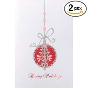 The Gift Wrap Company Ornamented Holiday Cards   Box of 15 Cards (Pack 