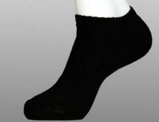 12 PAIRS BLACK HEAVY WEIGHT NO SHOW ANKLET SOCKS  