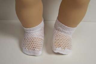 WHITE Short Mesh Anklet Socks FOR Bitty Baby & BB Twins♥  