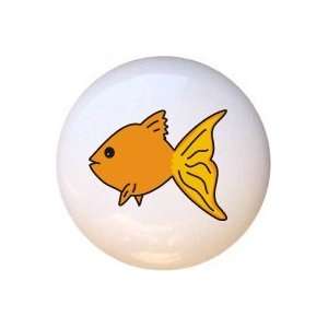    Aquarium Goldfish Gold Fish Drawer Pull Knob