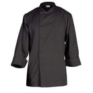  Chef Works BAST Bastille Basic Chef Coat, Black, X Small 