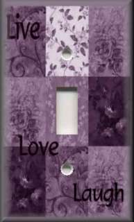 Light Switch Plate Cover   Inspirational Sayings   Live Love Laugh 
