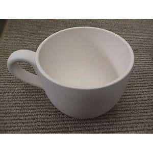  Ceramic bisque unpainted super size cup 5.25x4.3 