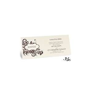  Cream Letterpress Save the Date Cards Health & Personal 