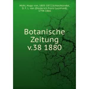 Botanische Zeitung. v.38 1880 Hugo von, 1805 1872,Schlechtendal, D. F 