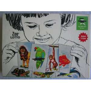  ZOO LOTTO   EDU GAMES 1970 VINTAGE Toys & Games