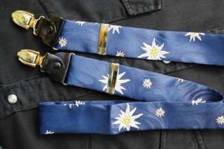 Suspenders, Edelweiss Design From Etiline, Switzerland  