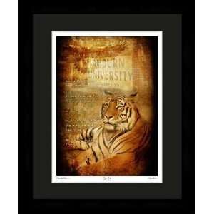  Auburn Tigers Artwork Tiger Pride 24x32 Framed Print 