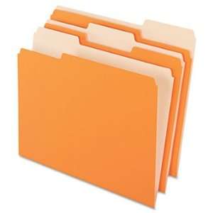  Pendaflex 15213ORA   Two Tone File Folders, 1/3 Cut Top 