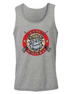   FI Singlet bulldog dog US Marines corps United States tank top shirt