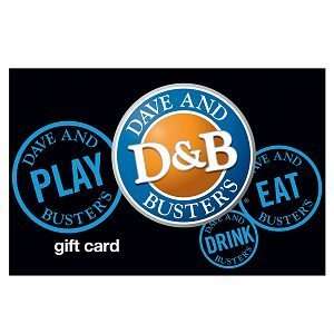  Dave & Busters Traditional Gift Card $50.00, 1 ea Health 