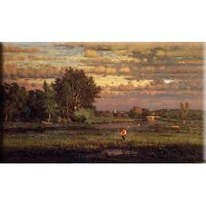   Clearing Up 16x9 Streched Canvas Art by Inness, George