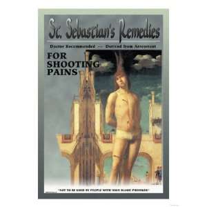  St. Sebastians Remedies Giclee Poster Print, 12x16
