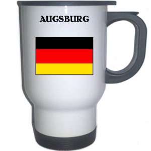 Germany   AUGSBURG White Stainless Steel Mug
