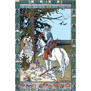  Pay Your Respects by Ivan Bilibin. Size 17.75 X 26.50 Art 