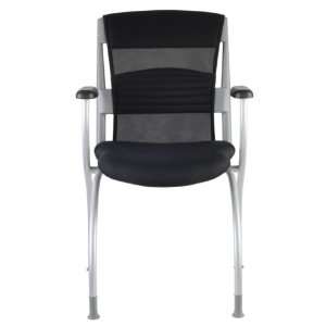  Izzy Isis, Mesh Vistor Chair, w/ Arms (Black Fabric 