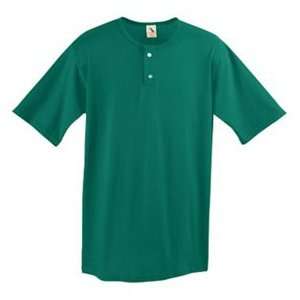 Augusta Sportswear Two Button Custom Baseball Jersey DARK GREEN AS