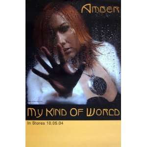  Amber   My Kind of World   Original Promotional Poster 