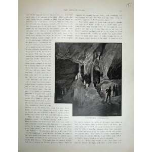 1886 Jenolan Caves Exhibition Cathedral Australia Art  