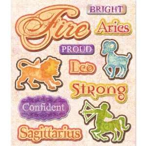  K&Company Fire Sign Sticker Medley Arts, Crafts & Sewing