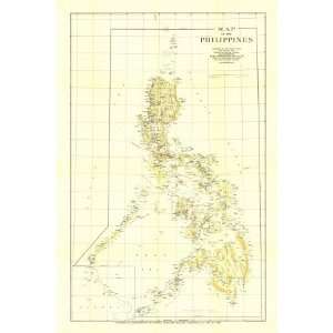  Philippines Map 1905 , 48x72