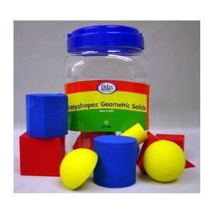  Easyshapes Geometric Solids; Assorted Colors; 12 Piece 