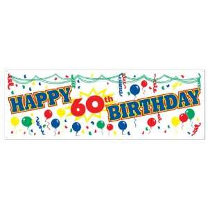  Happy 60th Birthday Sign Banner Case Pack 60