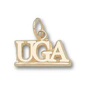 Georgia Bulldogs 10K Gold UGA 3/8 Pendant  Sports 