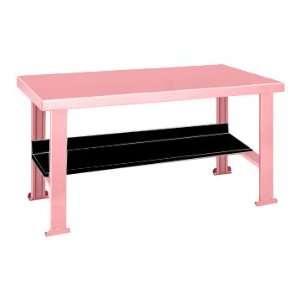 Pink Elephant Work Bench With Black Shelf