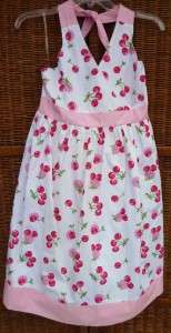 Girls Plus Size Pink Print Halter DRESS SUNDRESS NWT  