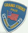 Grand Forks   Blue, North Dakota shoulder police patch (fire)