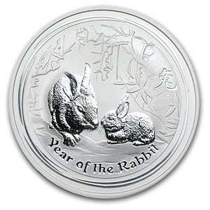  2011 1 oz Silver Australian Year of the Rabbit Coin Toys 
