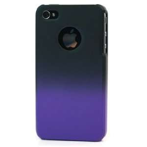 Black Purple Fade iPhone 4 Cover + Car Charger + Wall 