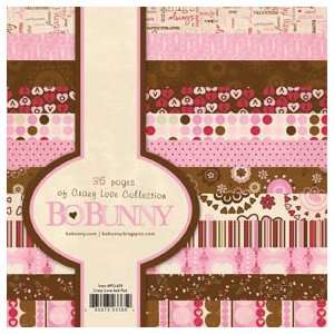 Bo Bunny Press   Crazy Love Collection   Valentine   6 x 6 Paper Pad 