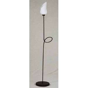  Glass Tulip Chrome Floor Lamp