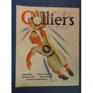   cover art by Henry Heier   baseball playing jumping up to catch ball