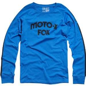 Fox Racing Hall of Fame Knit Mens Long Sleeve Racewear Shirt   Blue 